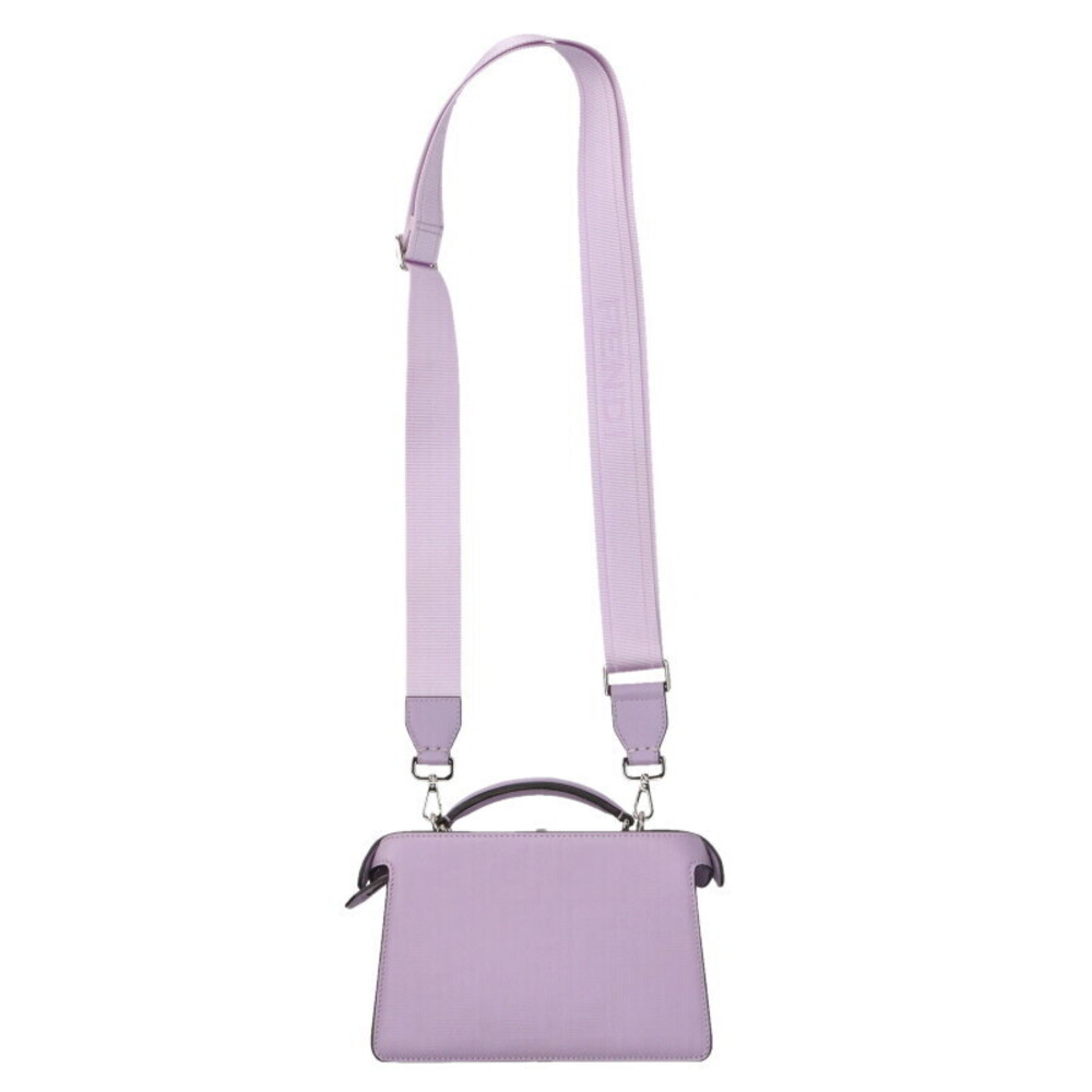 FENDI Peekaboo ICUX Cross Leather Shoulder Bag Purple - Picture 2 of 5
